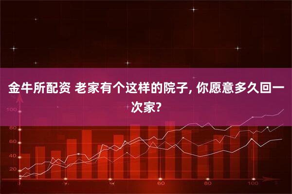 金牛所配资 老家有个这样的院子, 你愿意多久回一次家?